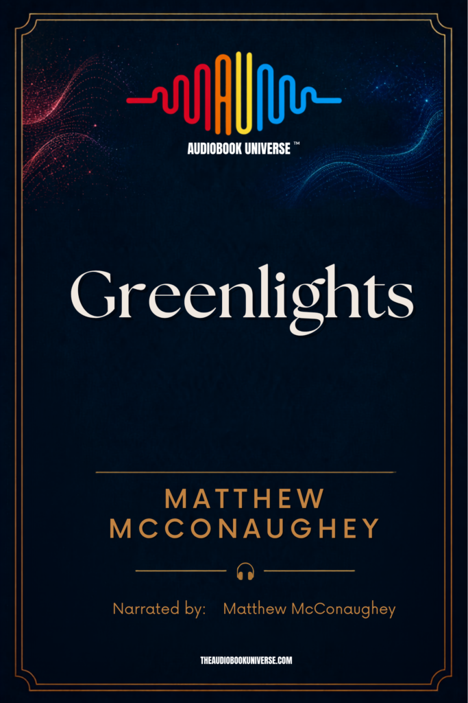 Greenlights audiobook cover